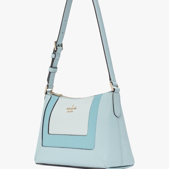 Kate Spade NWT Lena Medium Shoulder Bag Multi Blue - Picture 9 of 11